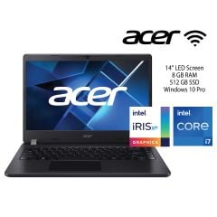Acer Travelmate Laptop 14.1" P214 (Core i7, 8GB, 512Gb, 11th Gen, Windows 10)