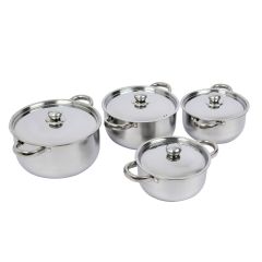 S.Steel Casserole 8 Pieces