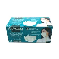 Alokozay Face Mask White 50'S