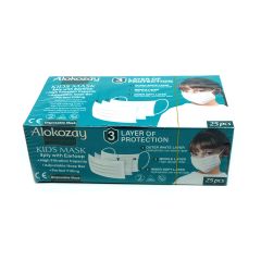 Alokozay Kids White Mask 25Pc