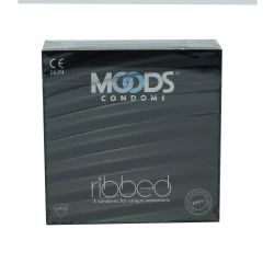 Moods Condom Ribbed 3S